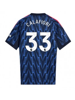 Arsenal Riccardo Calafiori #33 Replika Borta Kläder 2025-26 Kortärmad